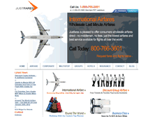 Tablet Screenshot of justfares.com